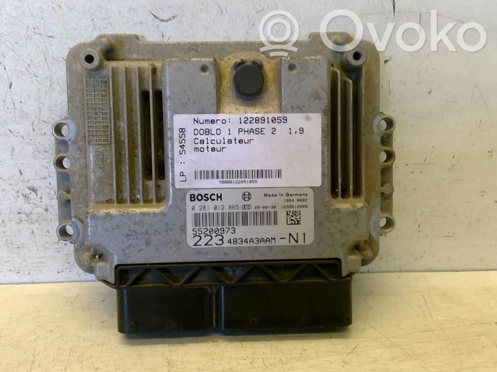 Fiat Doblo Engine control unit/module 