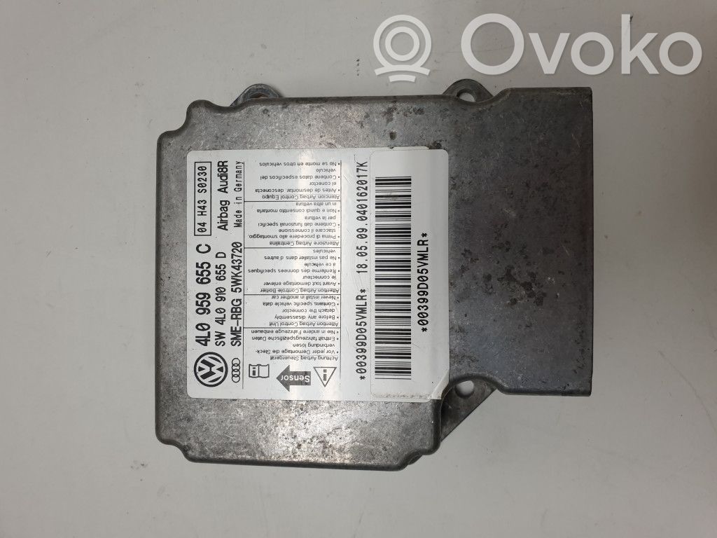 Airbag control unit/module   4L0959655C,4L0910655D,5WK43720