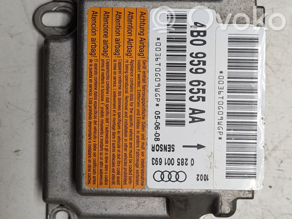 Airbag control unit/module   4B0959655AA,0285001693
