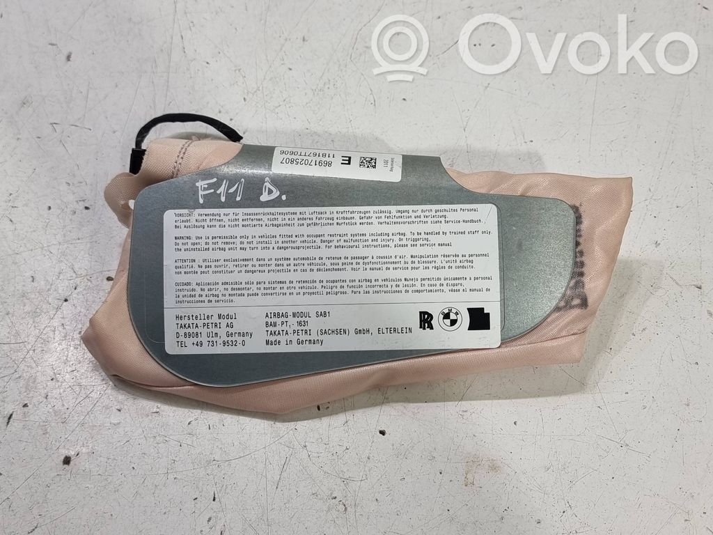 BMW 5 F10 F11 Poduszka powietrzna Airbag fotela 