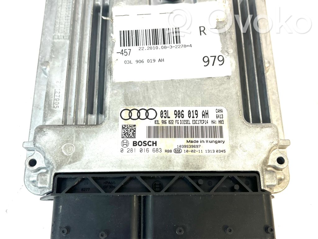 Engine control unit/module   03L906019AH,0281016683,03L906022FG