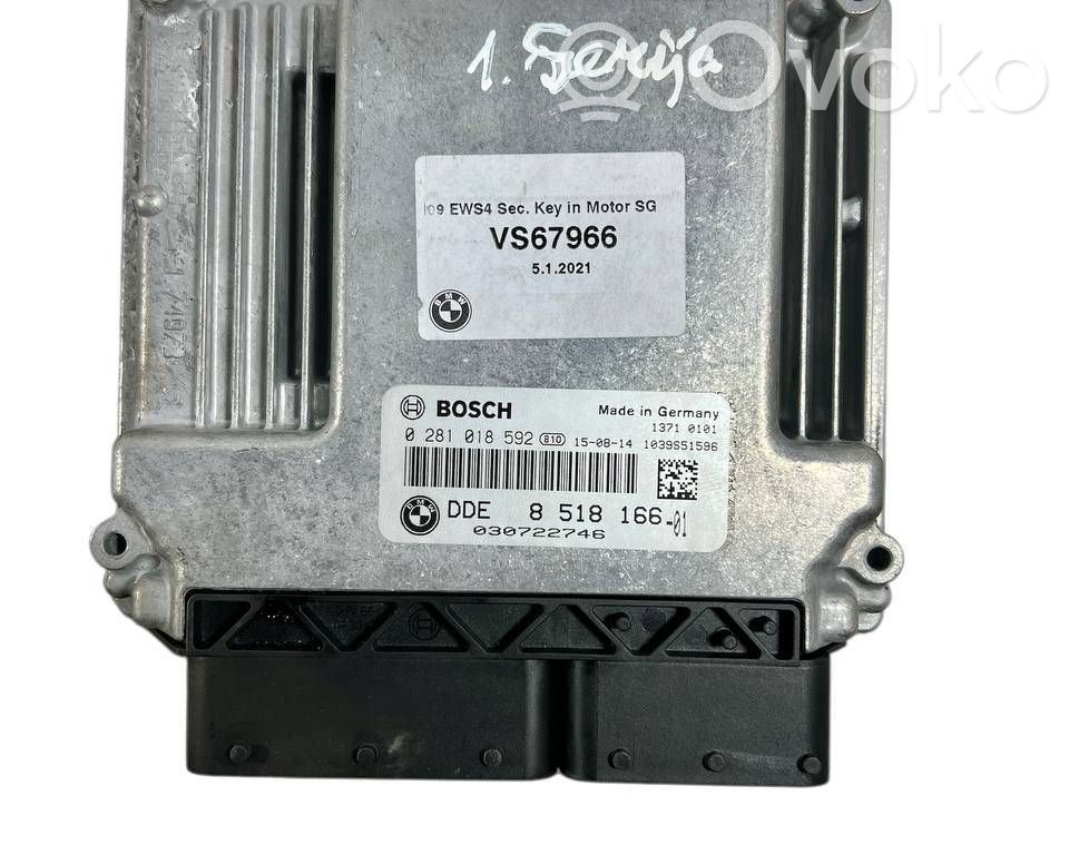 Engine control unit/module   0281018592,8518166