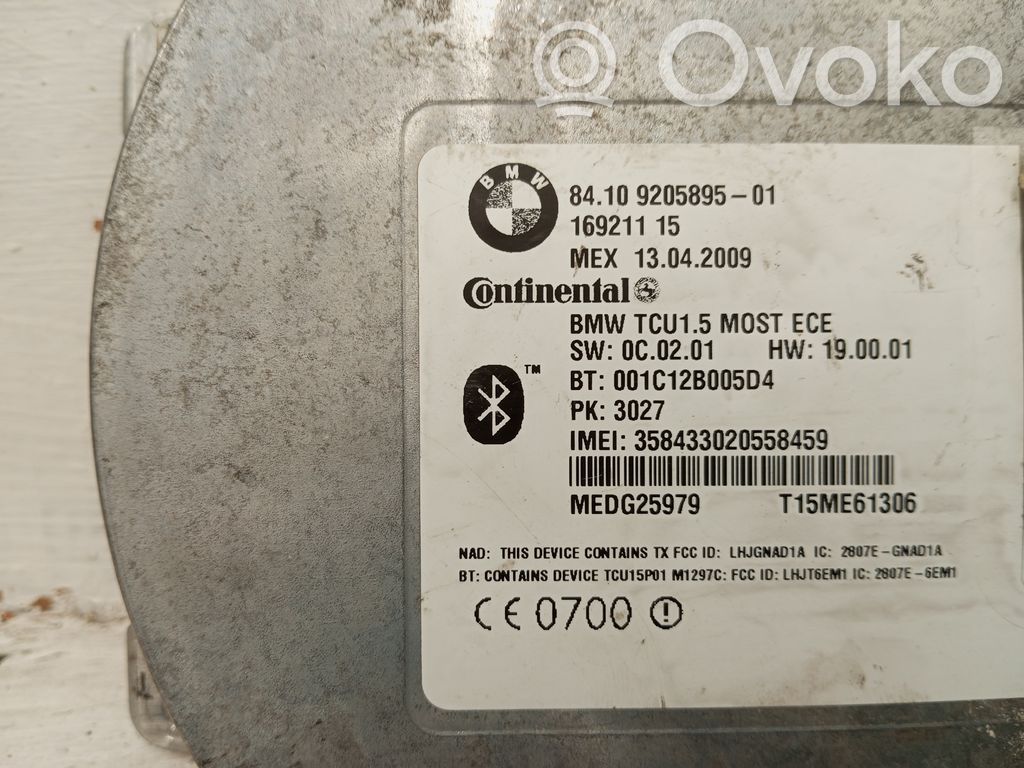 Module unité de contrôle Bluetooth   920589501,16921115