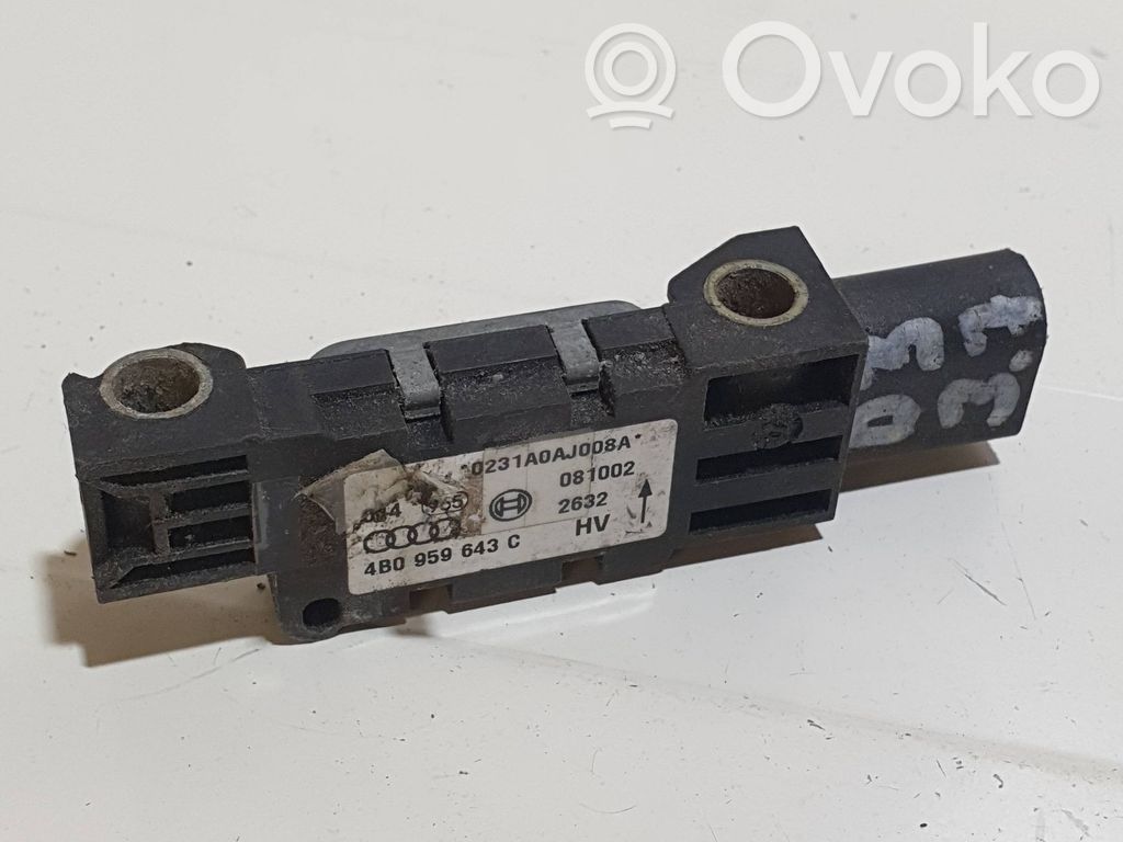 Airbag deployment crash/impact sensor   4B0959643C,081002,0231A0AJ008A