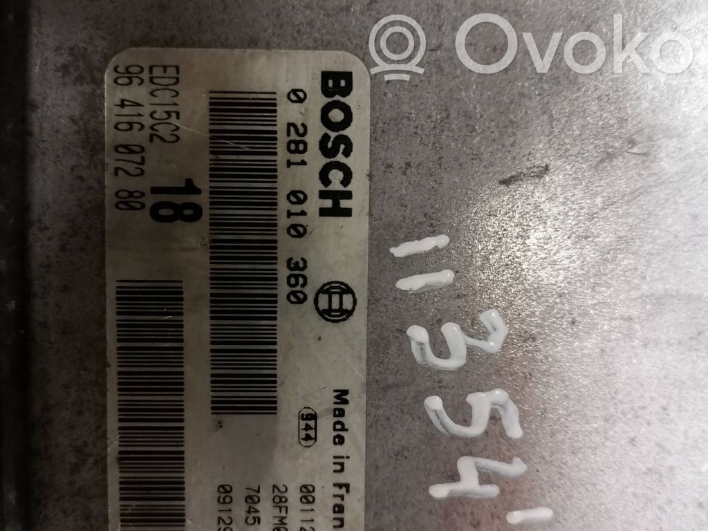 Citroen Berlingo Engine control unit/module 