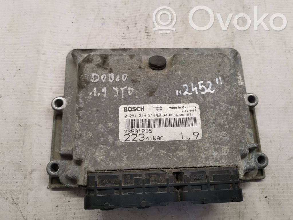 Engine control unit/module   73501235,0281010344,28SA5561,22341WAA