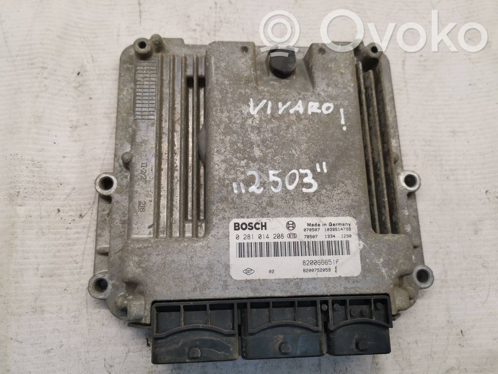 Renault Trafic II (X83) Engine control unit/module 