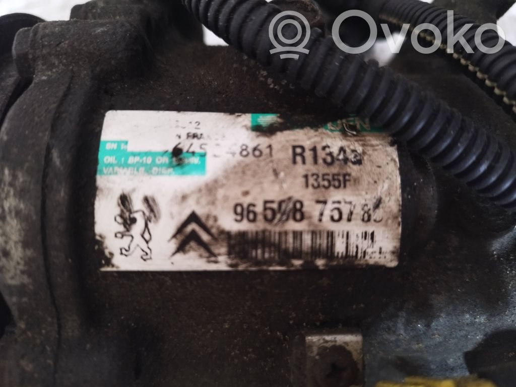 Peugeot 207 Air conditioning (A/C) compressor (pump) 