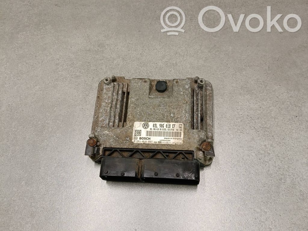 Engine control unit/module   03L906018EF,0281016897,03L906018BR