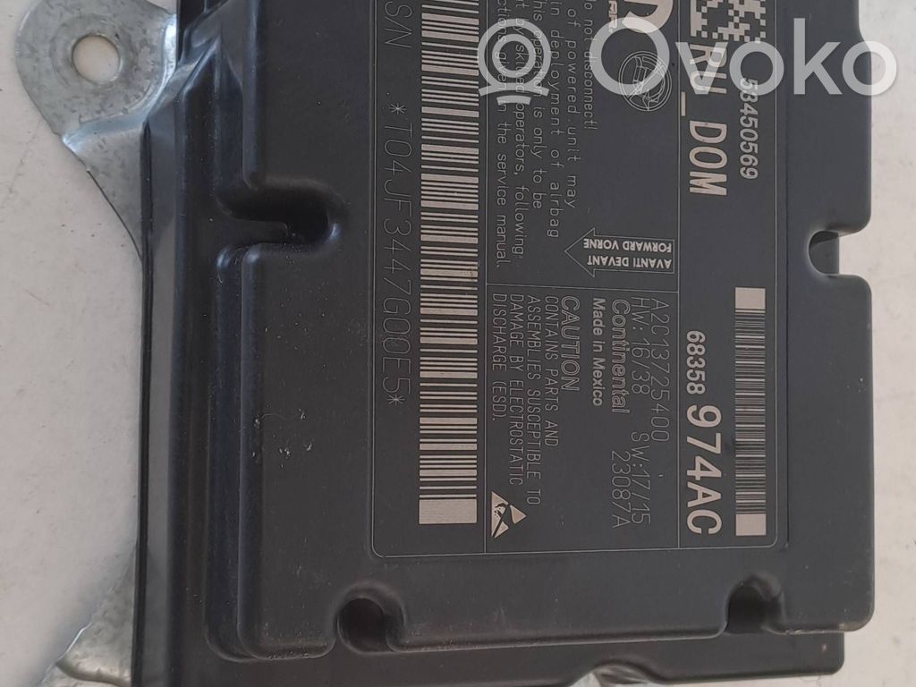 Chrysler Pacifica Unitate/modul de comandă airbaguri 