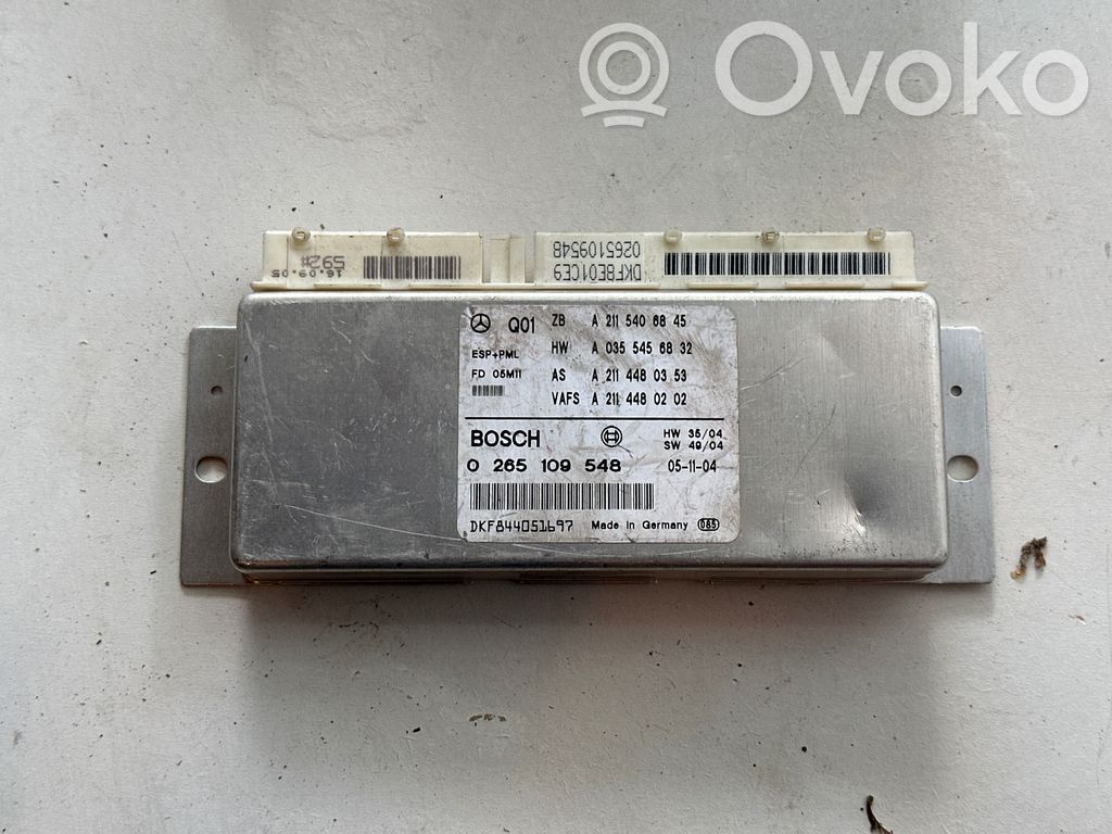 Mercedes-Benz E W211 ESP (stability system) control unit 