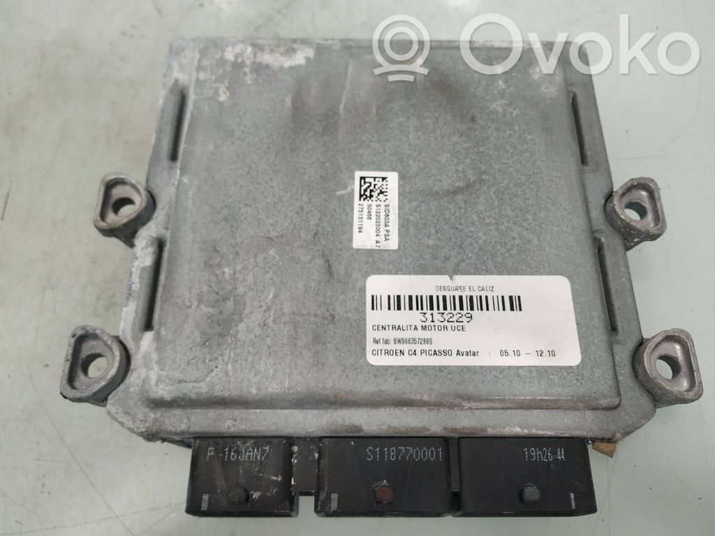 Citroen C4 I Picasso Engine control unit/module 