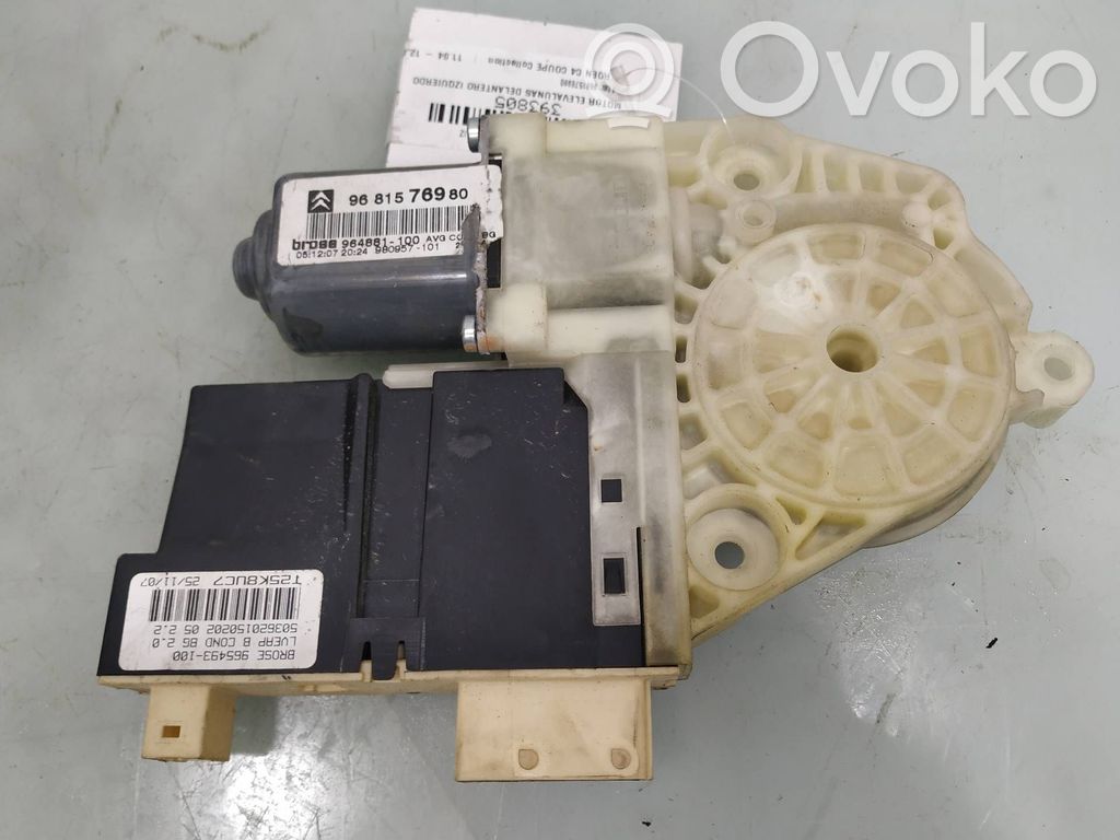 Citroen C4 I Front door window regulator motor 