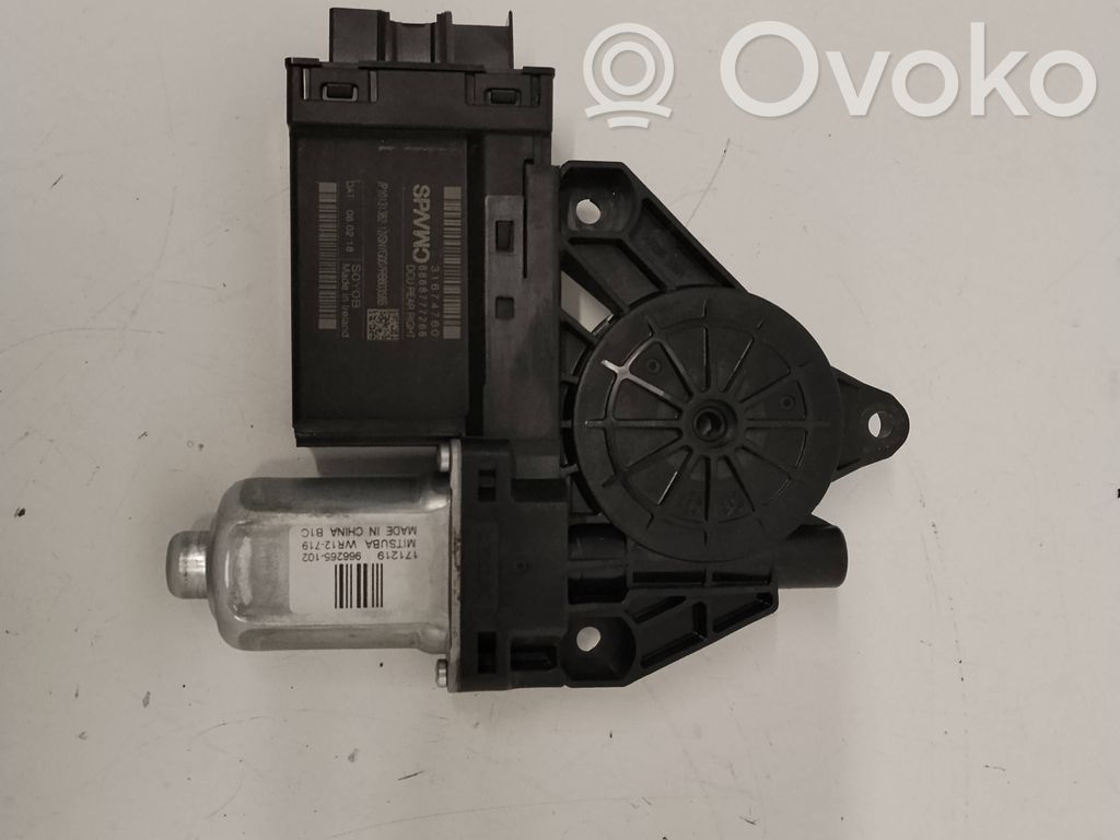 Volvo S90, V90 Silniczek podnoszenia szyby drzwi tylnych 