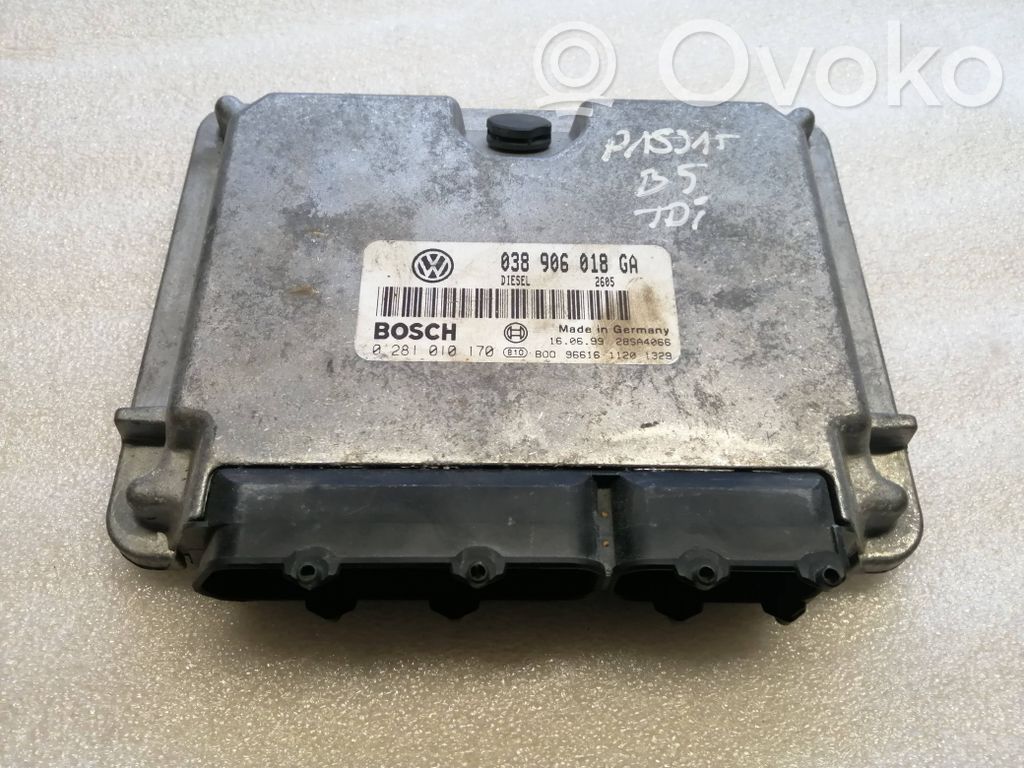Engine control unit/module   038906018GA,28SA4066,0281010170