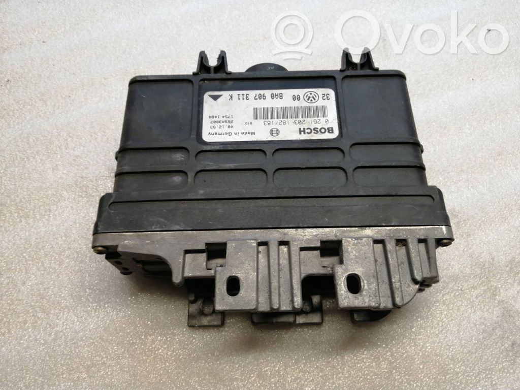 Engine control unit/module   8A0907311K,26SA3007,0261203182