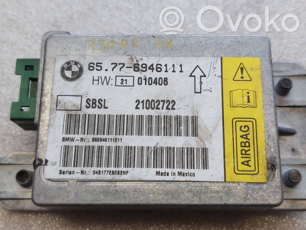 BMW 7 E65 E66 Airbag control unit/module 