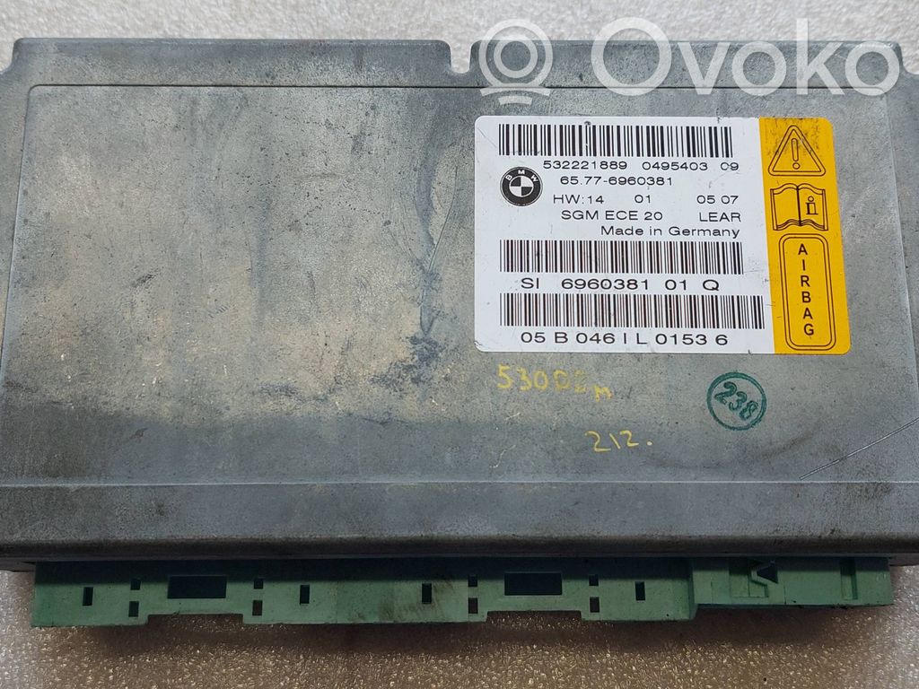 BMW 5 E60 E61 Airbag control unit/module 