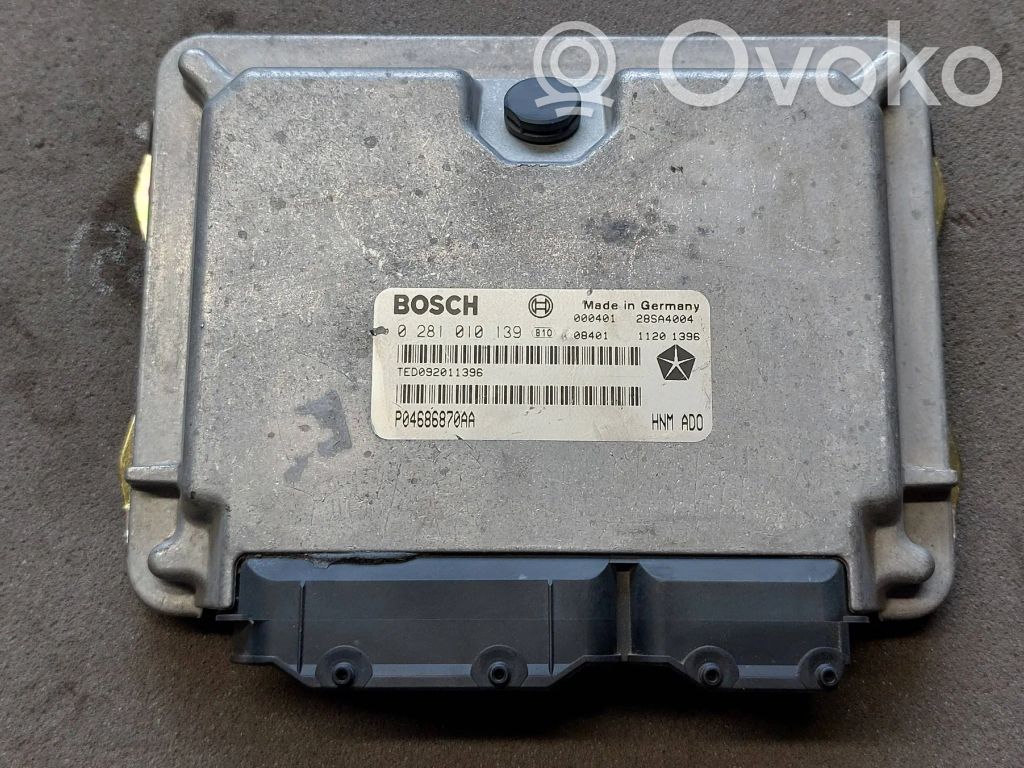 Engine control unit/module   0281010139,P04686870AA,28SA4004,TED092011396