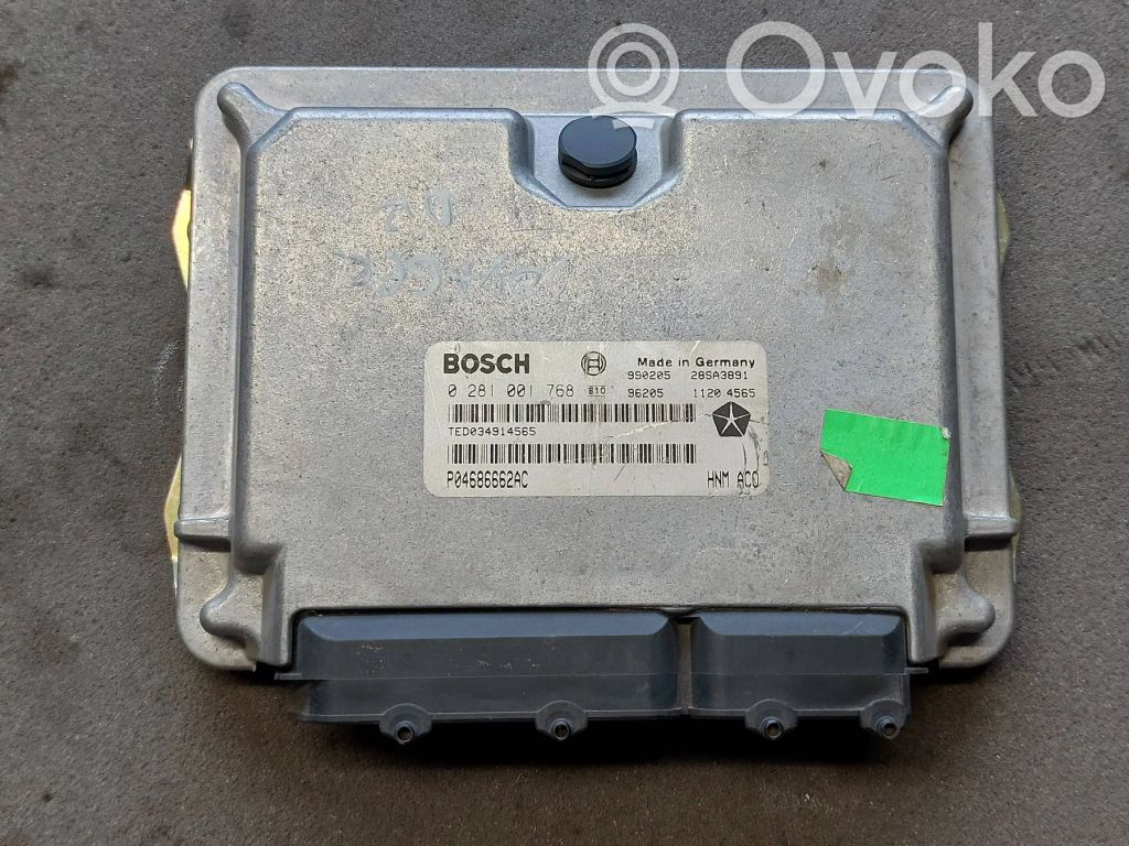 Engine control unit/module   0281001768,P04686662AC,28SA3891,TED034914565