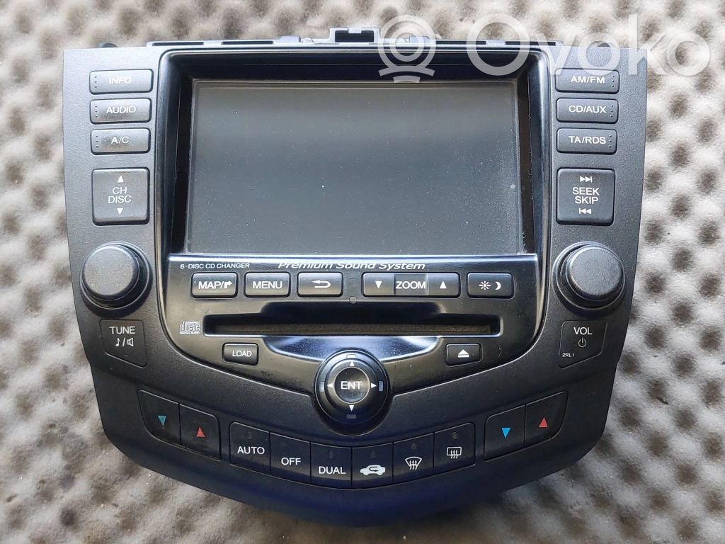 Honda Accord Panel / Radioodtwarzacz CD/DVD/GPS 