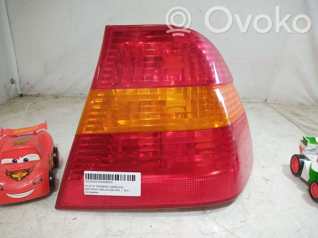 BMW 3 E46 Aizmugurējais lukturis virsbūvē 