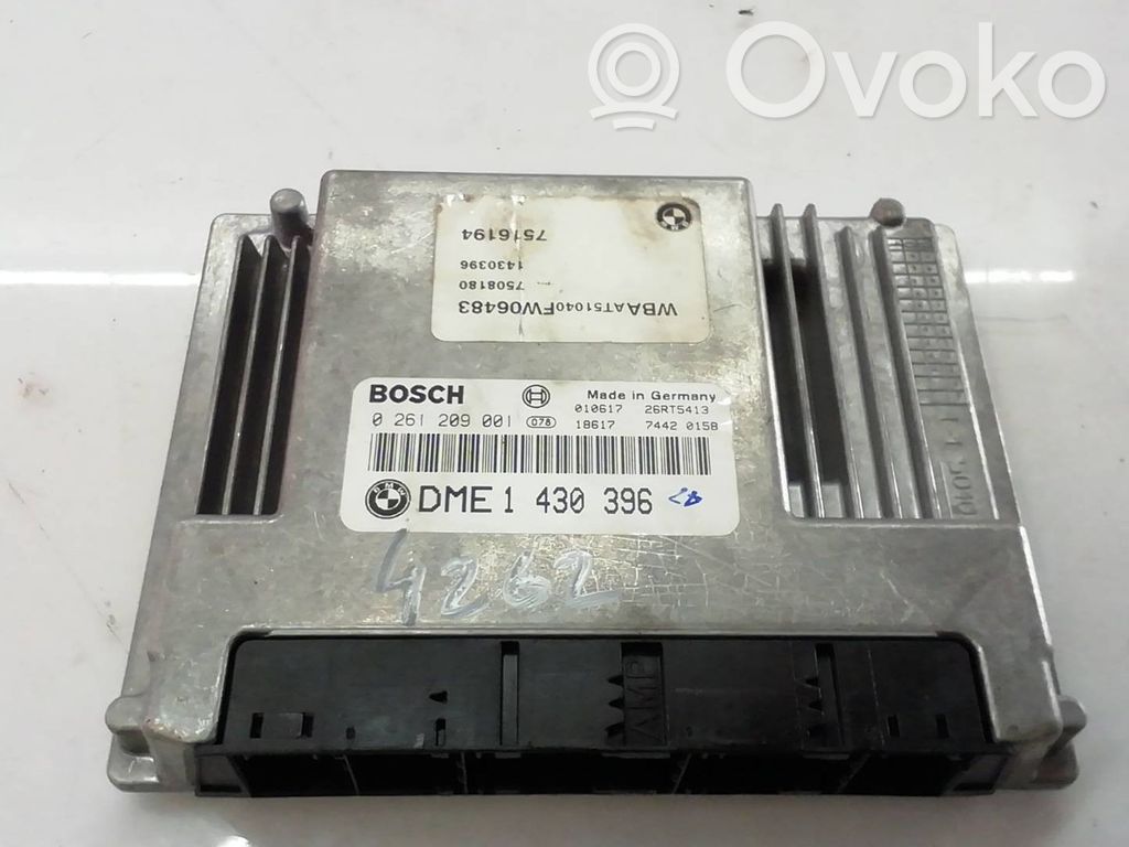 BMW 3 E46 Unidad de control/módulo del motor 
