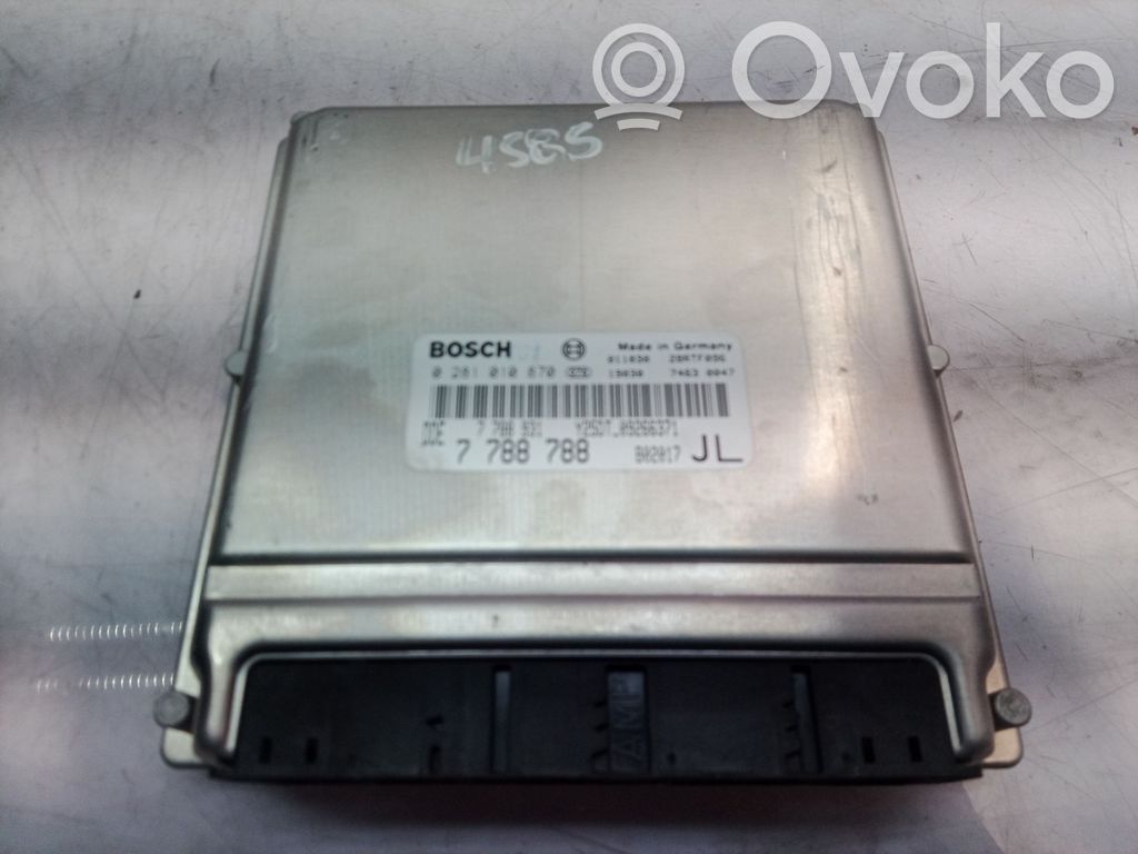 Engine control unit/module   0281010870,0281010870,7788788