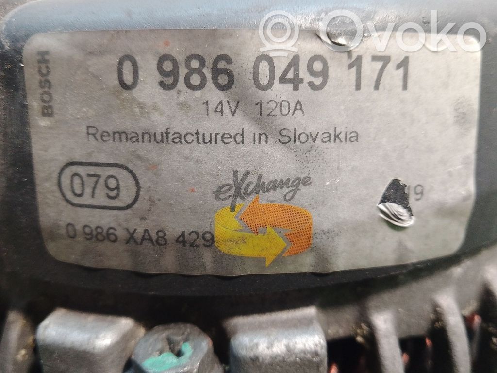 Ģenerators   0986049171,0986049171,0986XA8429