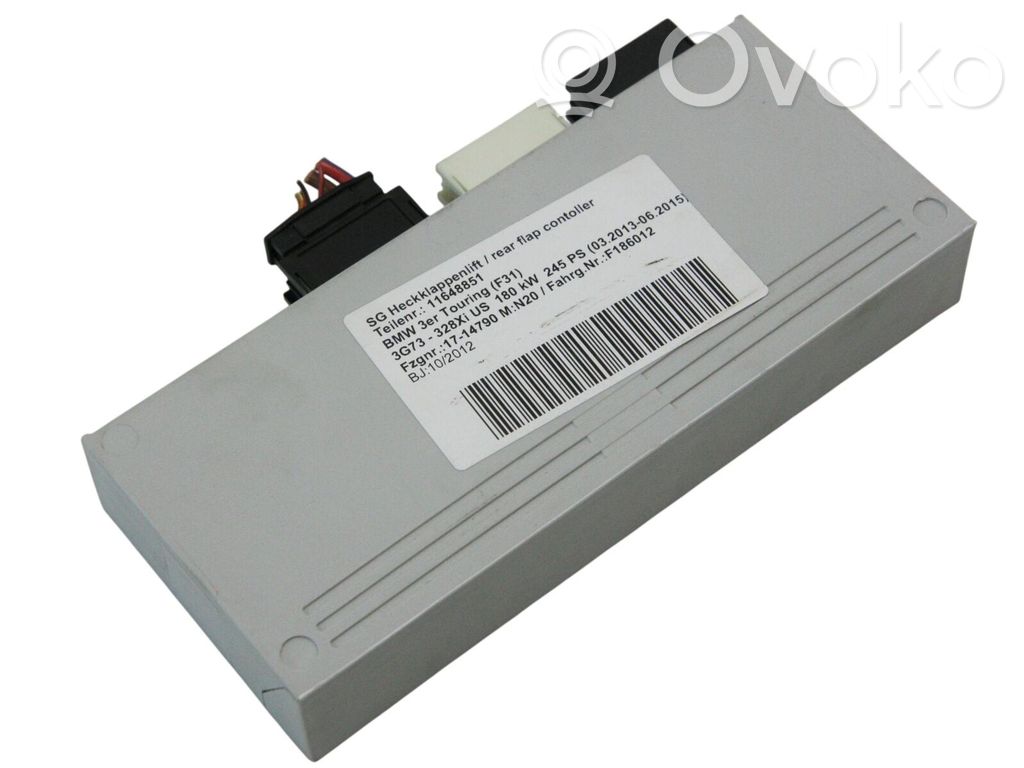 BMW 3 F30 F35 F31 Tailgate/trunk control unit/module 
