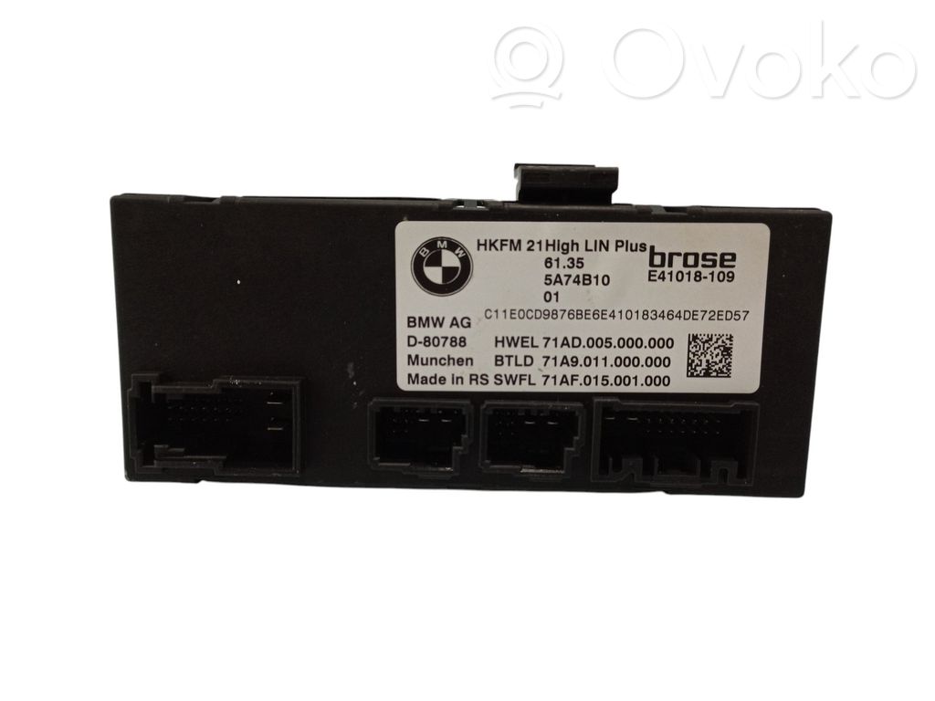 BMW X5 G05 Tailgate/trunk control unit/module 