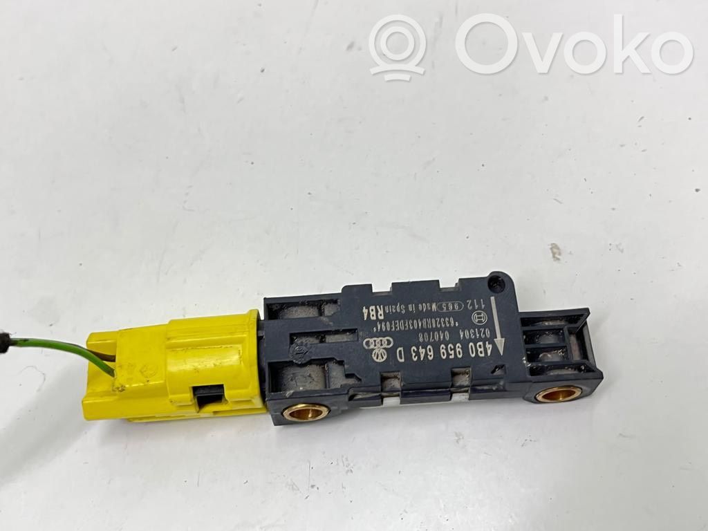 Airbag deployment crash/impact sensor   4B0959643D,040708,021304