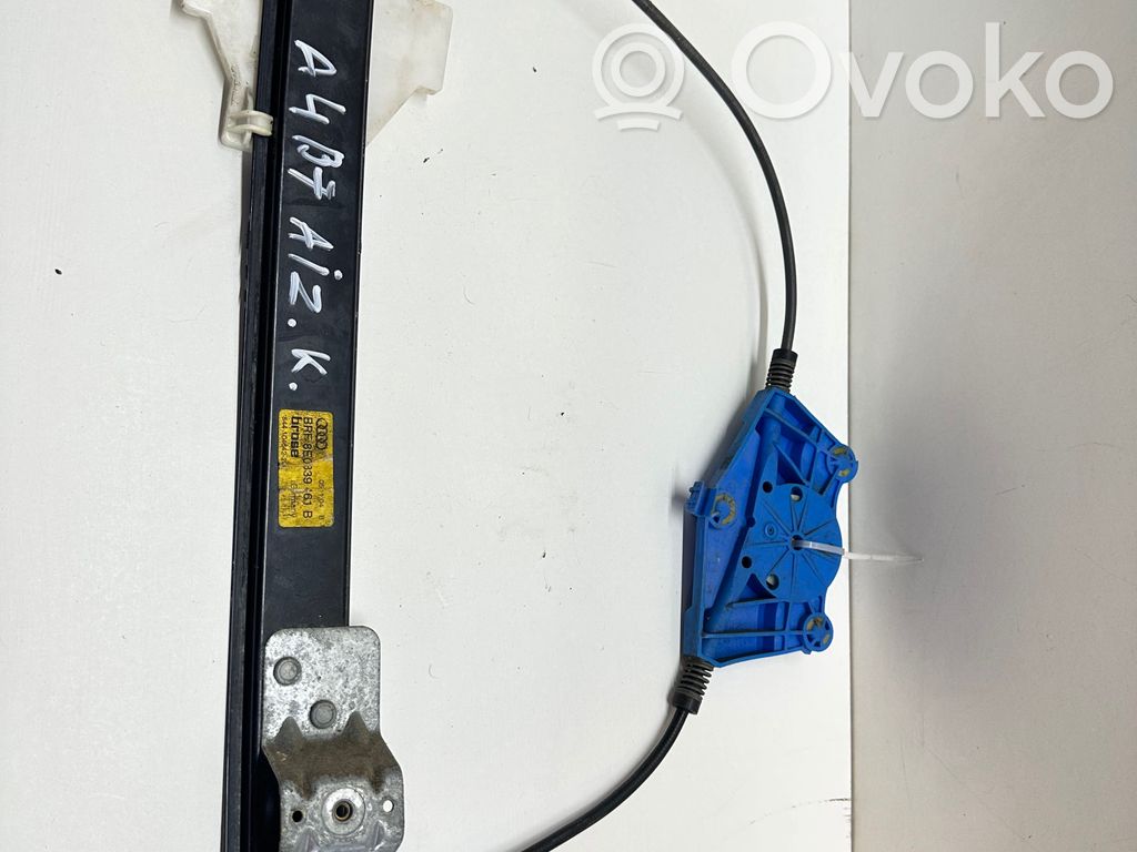 Audi A4 S4 B7 8E 8H Mechanizm podnoszenia szyby tylnej bez silnika 