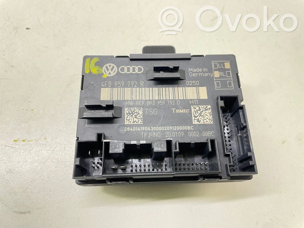 Unité de commande module de porte   4F0959792R,8K0959792D