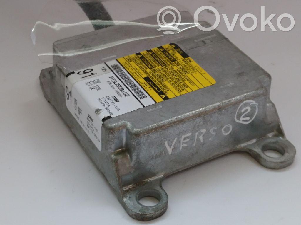 Toyota Corolla Verso AR10 Airbag control unit/module 