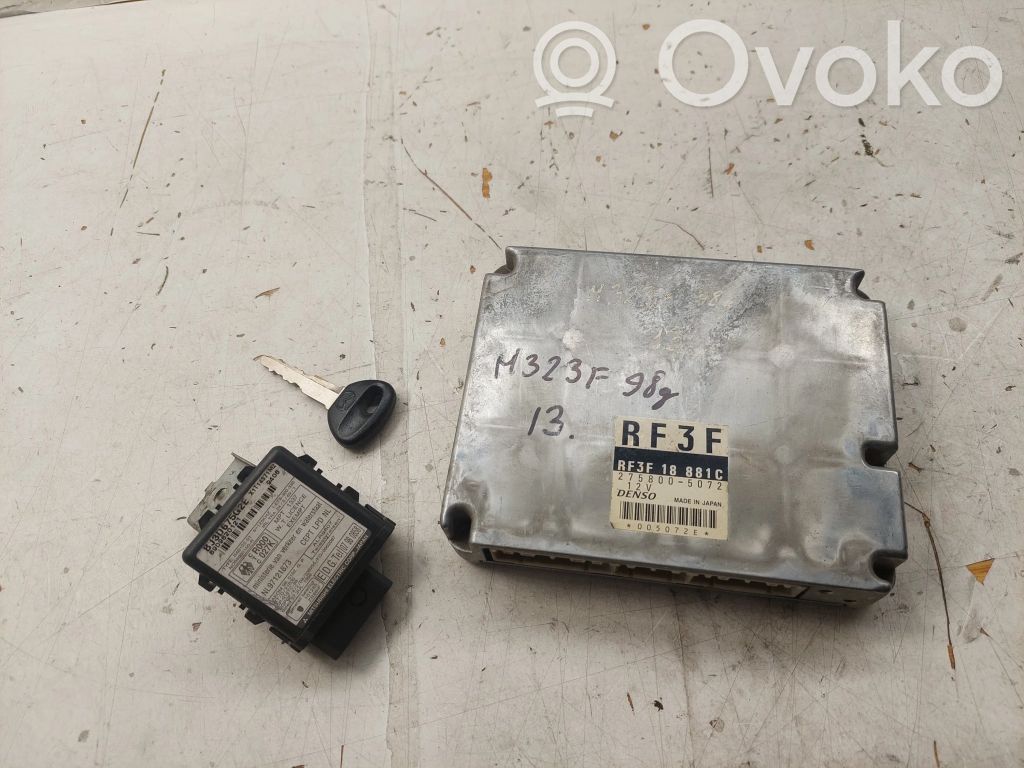 Mazda 323 F Juego de cerradura y set ECU del motor 