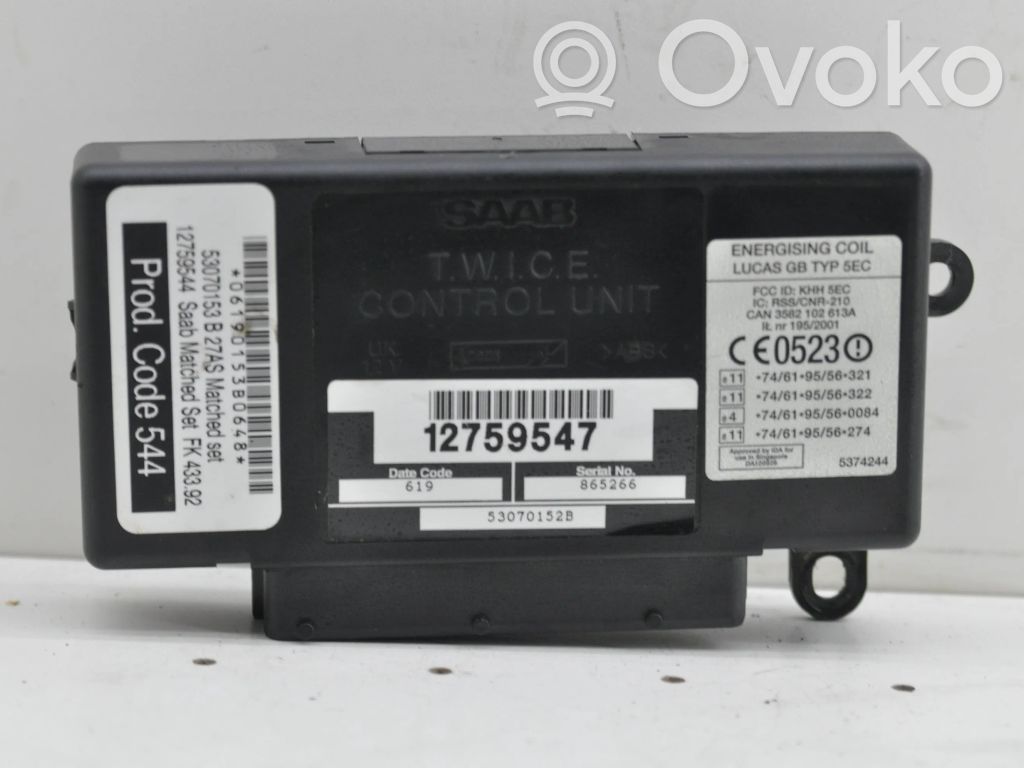 Saab 95 - 96 Door central lock control unit/module 