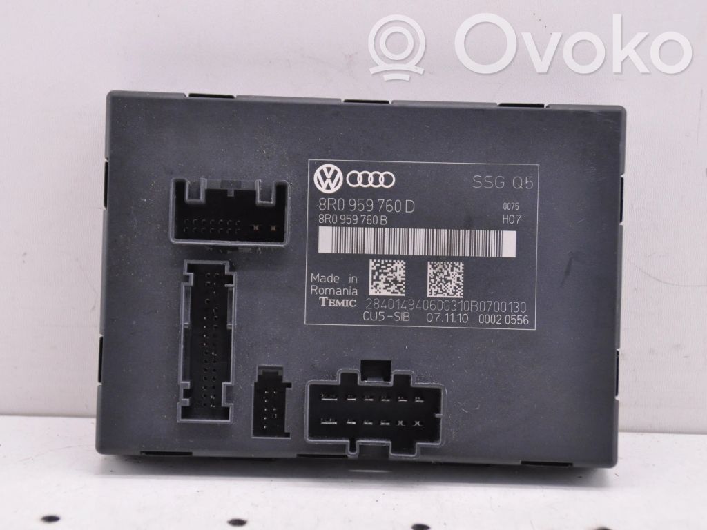 Audi Q5 SQ5 8R Module de commande de siège 
