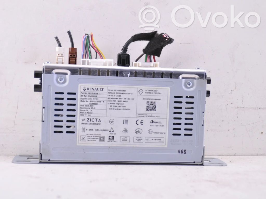 Dacia Sandero III Unitate principală radio/CD/DVD/GPS 