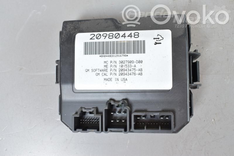 Opel Insignia A Tailgate/trunk control unit/module 