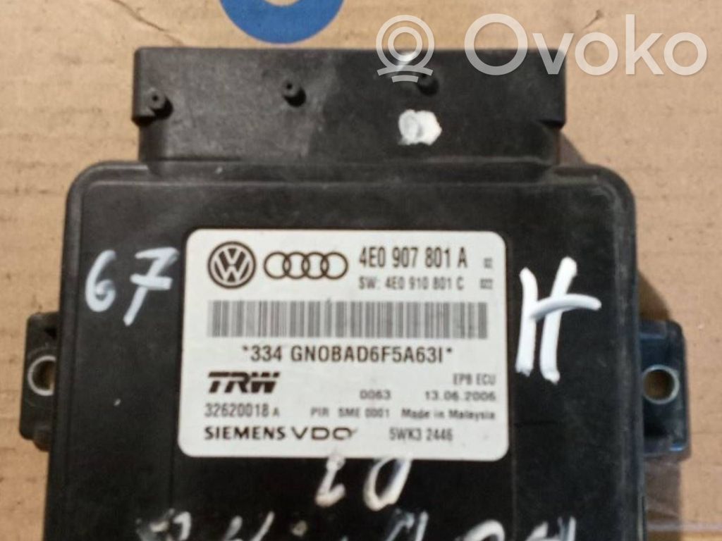 Module de commande de frein à main   4E0907801A,4E0910801C,32620018A