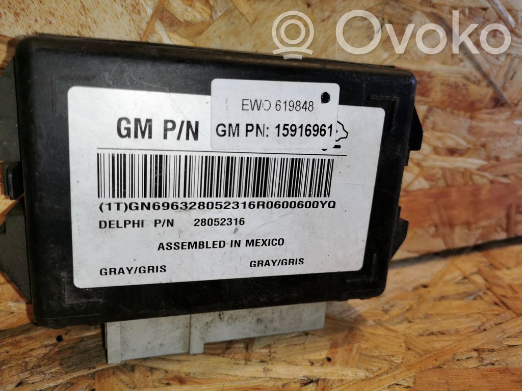 Other control units/modules   15916961,619848,28052316