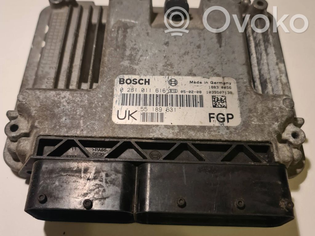 Engine control unit/module   0281011616,55189631,1039S07138