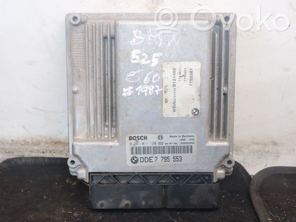 BMW 5 E60 E61 Engine control unit/module 