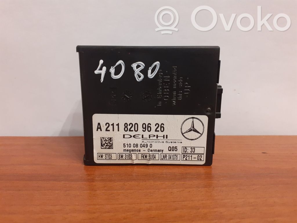 Mercedes-Benz E W211 Hälytyksen ohjainlaite/moduuli 