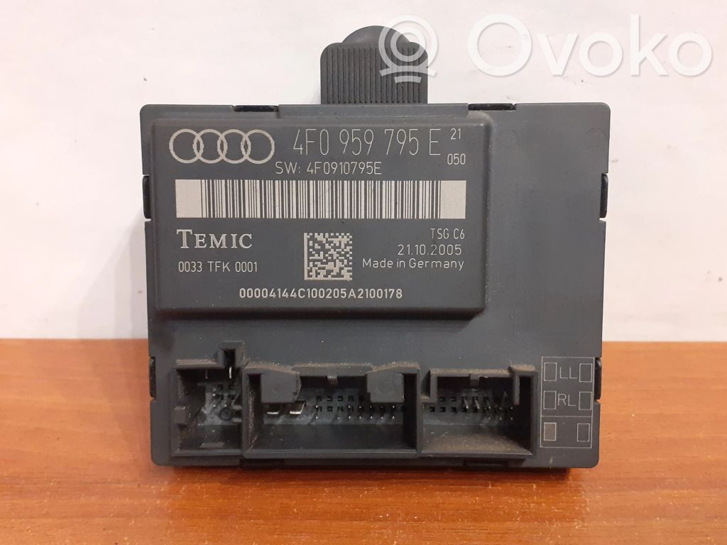 Audi A6 S6 C6 4F Door control unit/module 