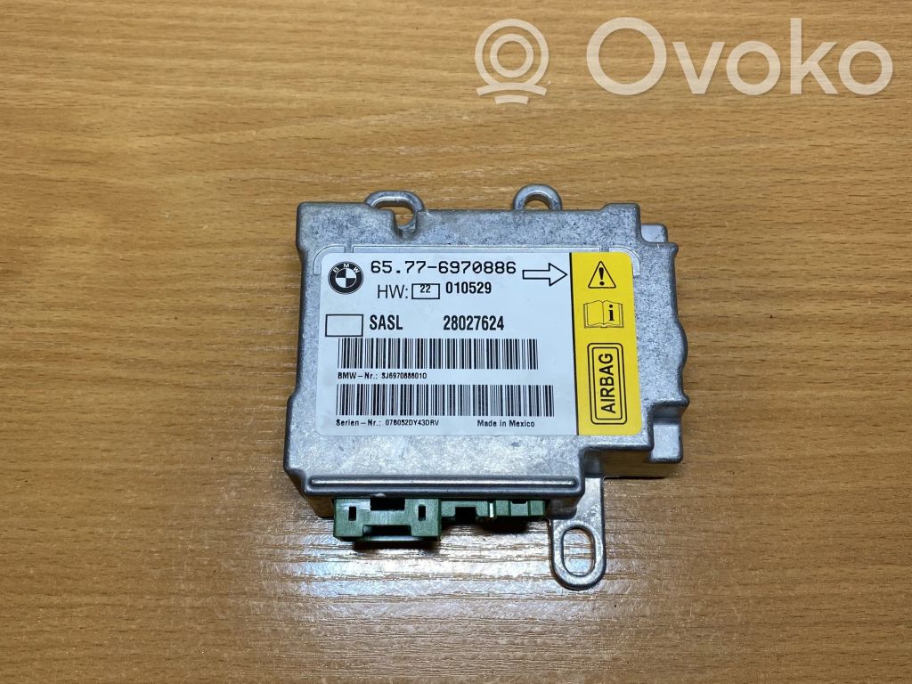 BMW 7 E65 E66 Oro pagalvių valdymo blokas 