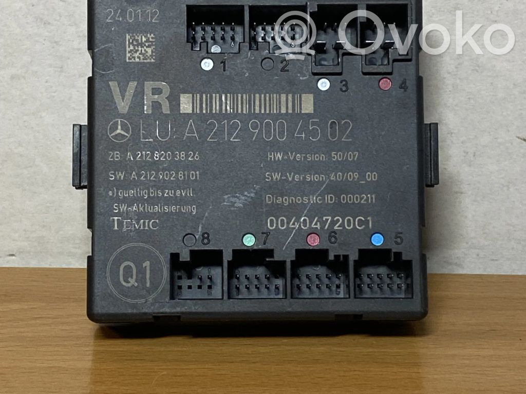 Mercedes-Benz E W212 Door control unit/module 