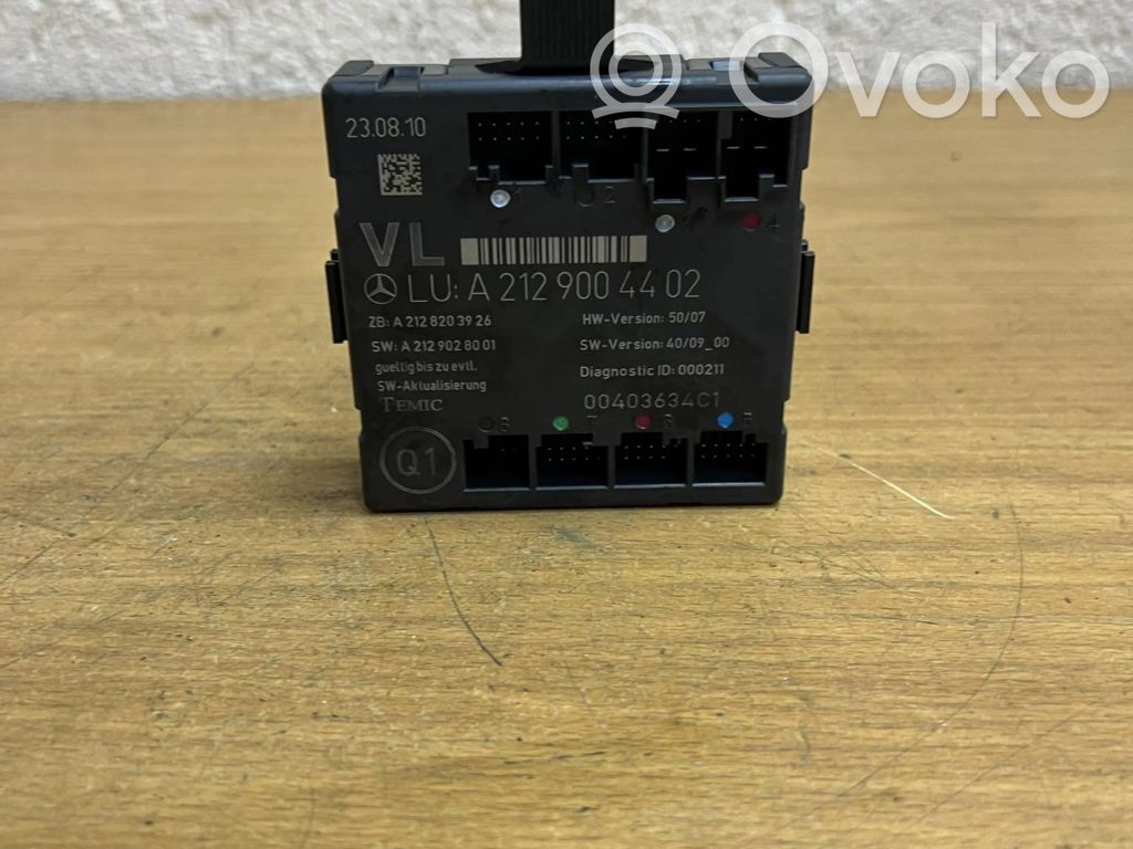 Mercedes-Benz E A207 Inne wyposażenie elektryczne 