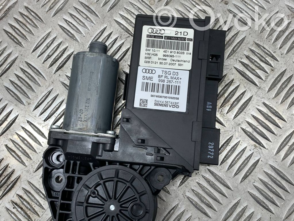 Front door window regulator motor   4E1910802B,4F2959801D,998093111,5WK45674KBF,998267111